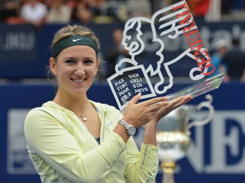 Tennis world No.1 Victoria Azarenka claimed her sixth title this season at the Linz WTA tournament. (AAP)