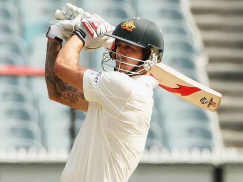Mitchell Johnson has been left unbeaten on 92 on day three of the second Test against Sri Lanka. (AAP)