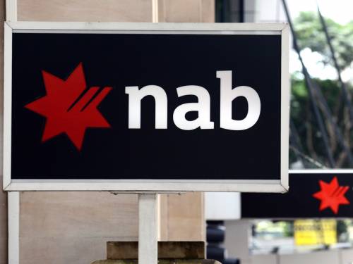 NAB shares have fallen after it raised its provisions to deal with slower global economic growth. (AAP)