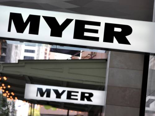Underperforming department store Myer is expected this week to report a drop in annual profit. (AAP)