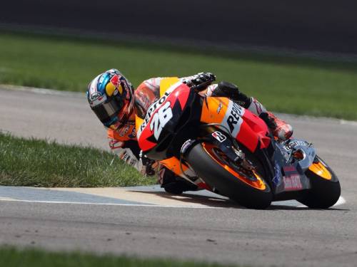 Dani Pedrosa has cruised to victory from pole position to win the Indianapolis MotoGP. (AAP)