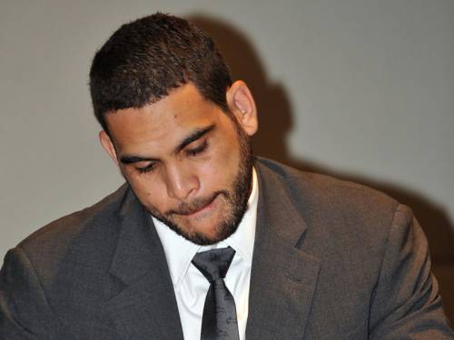 Souths Greg Inglis will miss three NRL games after having his dangerous conduct charge downgraded. (AAP)