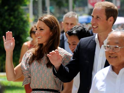 The Duke and Duchess of Cambridge will visit the Kranji war memorial in Singapore on Thursday. (AAP)