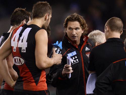 Essendon coach James Hird says his club is preparing for a cut-throat clash against Carlton. (AAP)