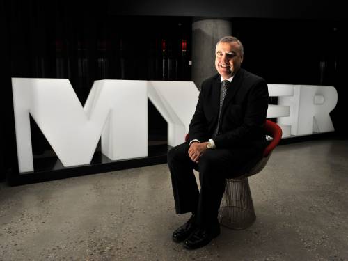 Myer boss Bernie Brookes received a 4.4 per cent pay rise in 2012 while the retailer's profits fell. (AAP)