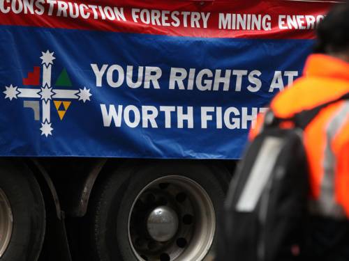 Workplace Relations Minister Bill Shorten says the CFMEU should not use