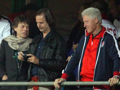 Mick Jagger from the Rolling Stones and former US president Bill Clinton are just two of the stars to have been spotted in South Africa (AAP)