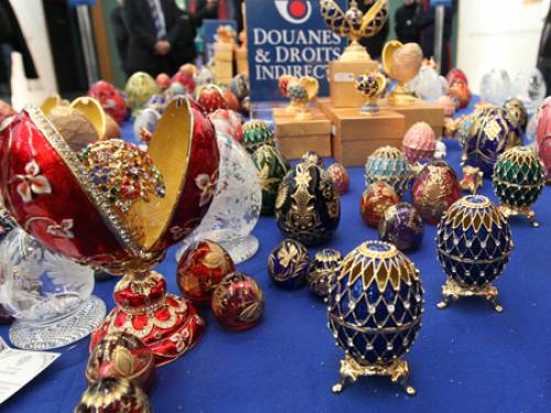Faberge confirmed that the eggs were not the real thing. (Getty)