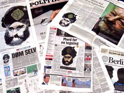 Prosecutors had charged that the four planned to 'kill a large number of people' at the offices of the Jyllands-Posten newspaper in Copenhagen when they were arrested on December 29, 2010. (EPA)