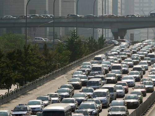 Heavy traffic in China. (AAP)