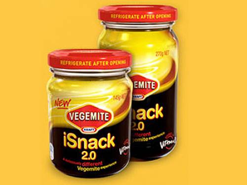 The ill-fated naming of the new Vegemite as iSnack 2.0 has lasted four days after a huge consumer backlash (Photo: Kraft Foods)