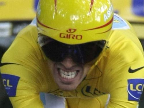 Alberto Contador won the Tour de France for the second time, amid a vicious spat with then-teammate and cycling legend Lance Armstrong. (File AAP)