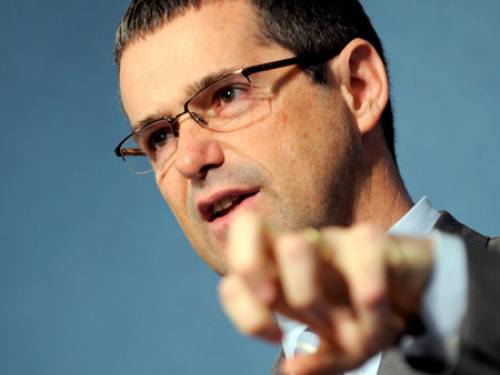 Communications Minister Stephen Conroy has become the villain for many 'cleanfeed' opponents due to his support for the plan. (Getty)