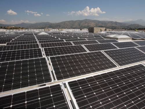 Australia is seen as an ideal location for solar panels, because of its sunny weather (AAP)