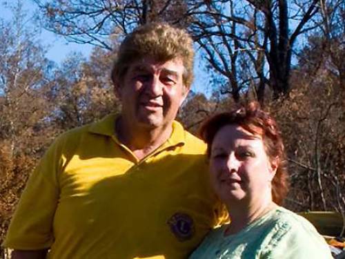 Ken and Christine Adams were determined to return to Marysville and help the town recover (SBS)