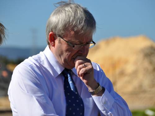 Kevin Rudd has faced recent critcism over his leadership (AAP)