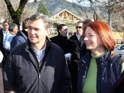 Ms Gillard said she had not seen the ad but it was not unexpected this far out from a federal poll. (AAP)