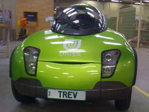 The father-and-son team aim to complete the 30,000-km trip in their electric car for a cost of $A390. (Team Trev Blog)