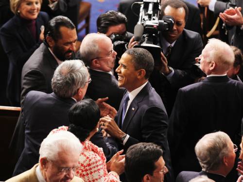 Obama acknowledged the verdict of voters who rebuked his Democrats and turned in droves to Republicans in November's mid-term elections. (Getty)