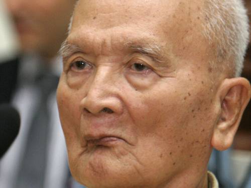 'Brother Number Two' Nuon Chea is seen as the chief ideologue of the brutal 1970s movement. (Getty)
