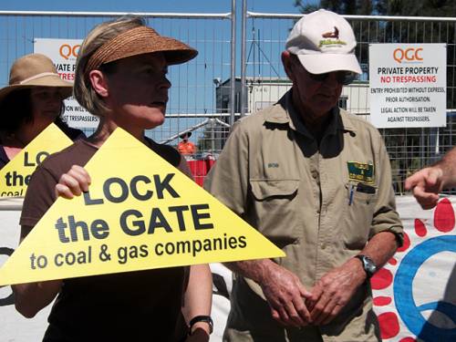 Coal seam gas protesters. (AAP)