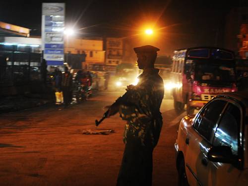 Police patrol the streets after the attacks shook the Kenyan capital. (AFP) 