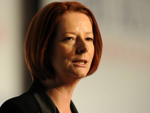 Prime Minister Julia Gillard says Labor will return the federal budget to surplus in 2012/13. (Getty)