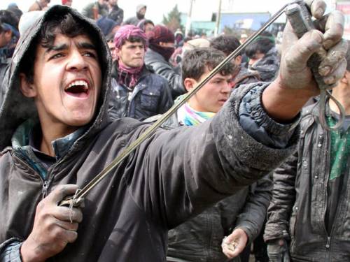 The demonstration in Kabul drew thousands of protesters who chanted 'Death to America.' (AAP)