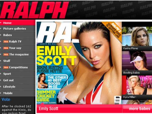 An image from Ralph Magazine's website (SBS)