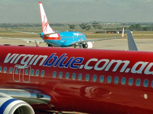 6,500 Virgin Blue passengers were stranded in Melbourne after a computer fault (AAP)
