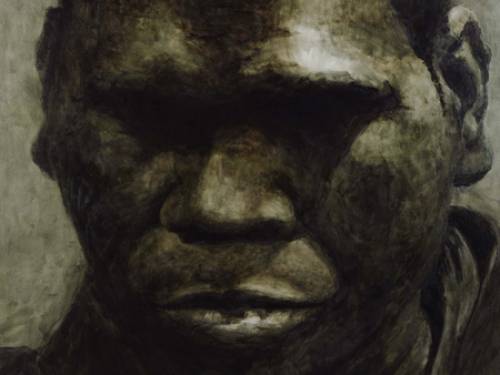 Aboriginal singer Geoffrey Gurrumul Yunipingu was painted by Guy Maestri