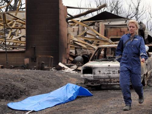 The extensive identification process is holding up the release of victims from the Victorian bushfires (AAP)