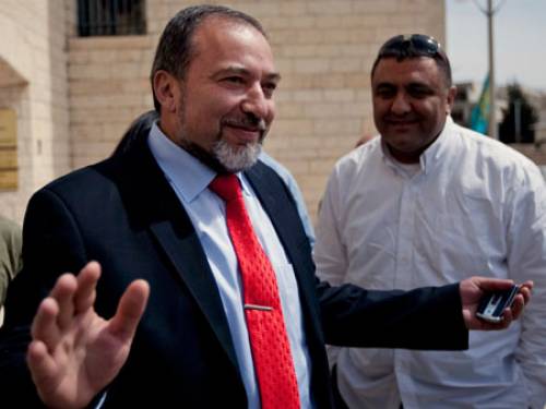 Lieberman said an accord signed this week by the heads of Fatah and Hamas 'does not contribute to the advancement of peace negotiations or the well being of the Palestinian people.' (AP)