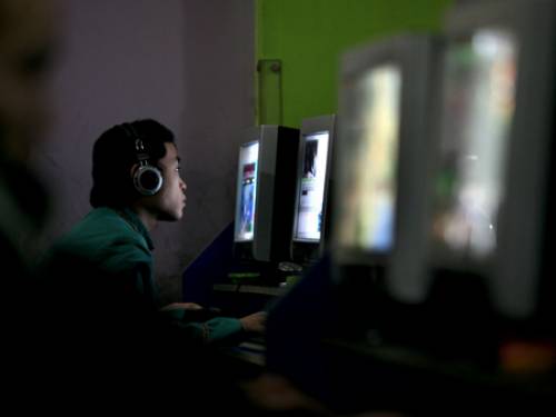 China is to crack down on unauthorised internet cafes (Getty Images)