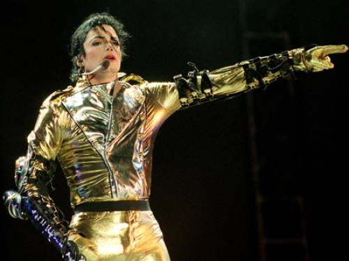 Jackson during his famous History Tour in the 1990s. (Getty Images) 