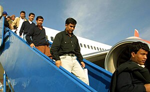Afghan refugees  arrive by plane. (File: AAP)