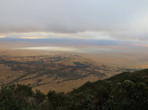 Ngorongoro caldera at dawn