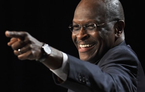 Herman Cain has been described as a 'puppet' for billionaire right-wing lobbyists. (Getty)