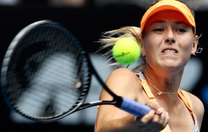 Ridiculously, Channel Seven had a decibel meter on centre court to measure Sharapova%u2019s shrieks. (AP)