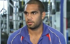 Nathan Djerkurra took time out to chat to SBS reporter Glenn Osborne. (SBS)