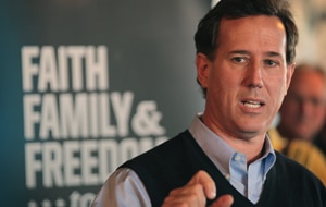 Republican Presidential candidate Rick Santorum (Getty)