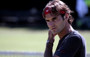 Roger Federer is in Sydney for the Davis Cup. (Marcus Reubenstein, SBS)