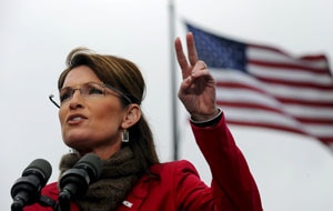 Republican 'Mama Grizzly'-in-chief Sarah Palin, roused the faithful at a packed rally in Orange Country, south of Los Angeles. (FILE)