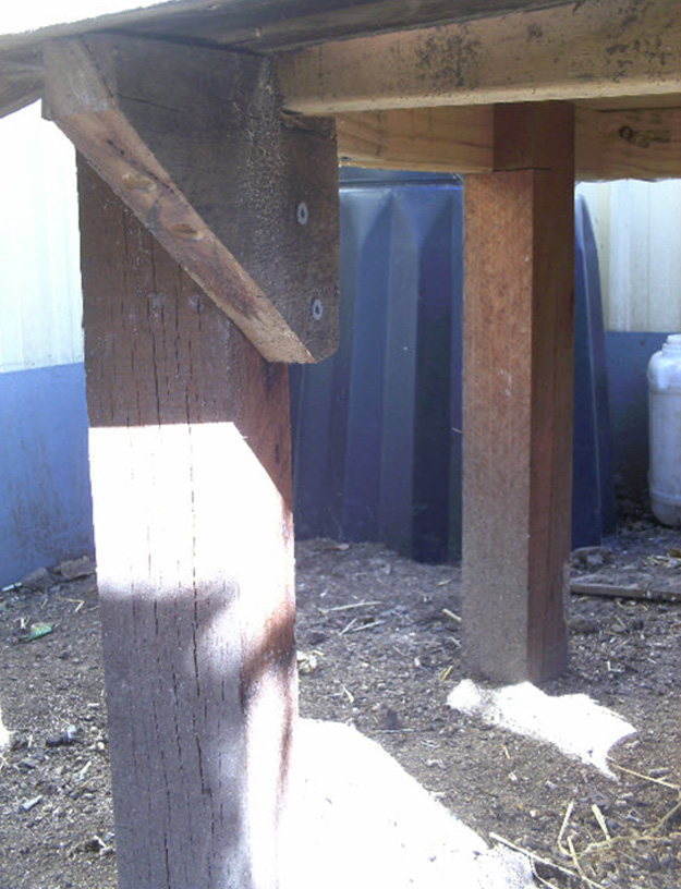 support arm connected to