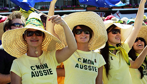 The 'C'mon Aussie, c'mon' campaign was a winner in the 1970s and 80s, but is now way past its used by date [GETTY]