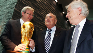 Kevin Rudd and Australia may have to wait until at least 2022 to get their hands on the World Cup [GETTY]