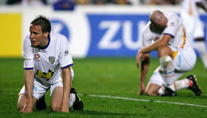 On their knees: After a solid start Gold Coast United must come to terms with the harsh realities of the A-League [GETTY]