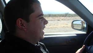 Jacob Black, pictured here driving in Argentina. He will be following a slightly different route in January 2010