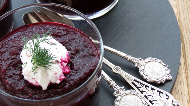 Summer beetroot soup