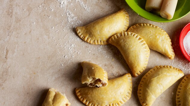 Hearts of palm empanadas (empadinha de palmito)